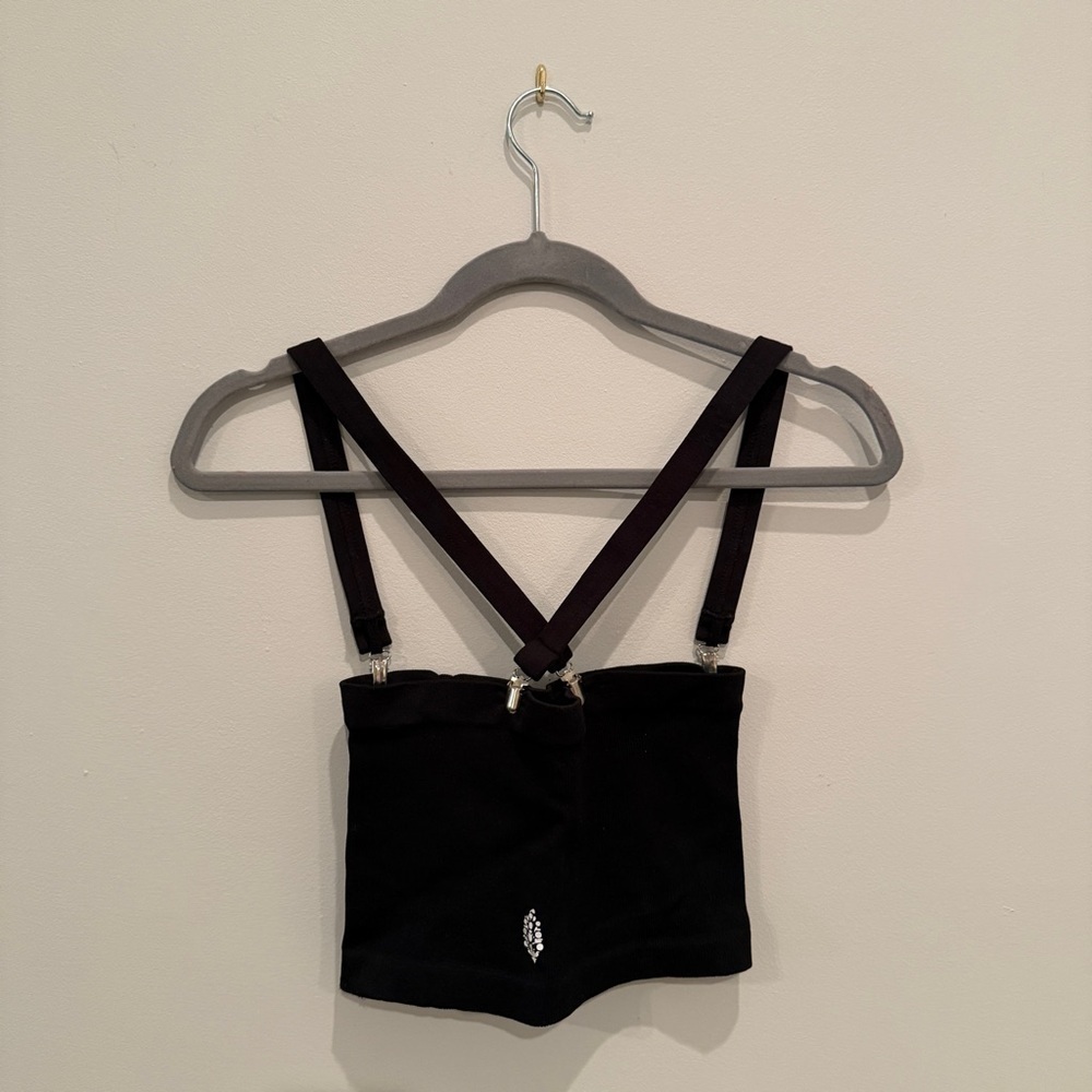 Free People Black Strappy Women's Top - Picture 2 of 3